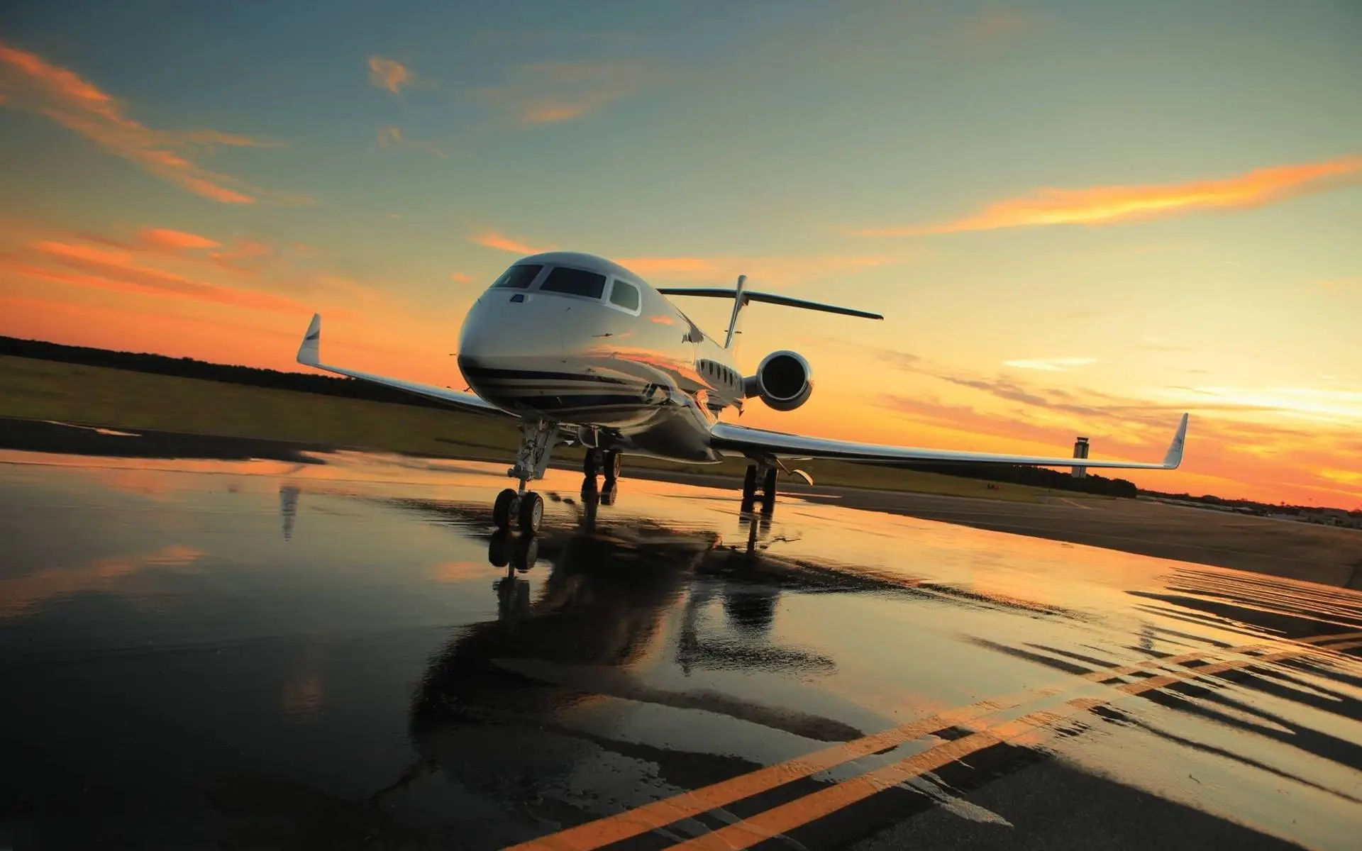 Aviate aircraft staged inside a hangar